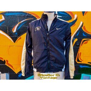COLORADO BUFFALOES NCAA Vintage Windbreaker By Nike Size XS | Black & Gold